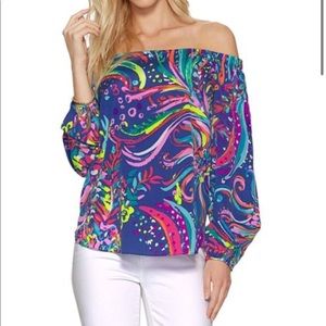 Beach Loot off-the-shoulder Adira top